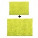 Set of 2 Microfiber bath mat CHENILLE 40x60cm & 60x90cm Pistachio Green MSV