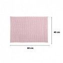 Set of 2 Microfiber bath mat CHENILLE 40x60cm Pastel Pink MSV