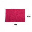 Set 2 tappetini da bagno in microfibra CINIGLIA 40x60cm Rosa Fucsia MSV