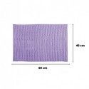 Lot de 2 tapis de bain CHENILLE 40x60cm Lavande MSV