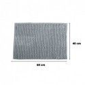 Set of 2 Microfiber bath mat CHENILLE 40x60cm Light Gray MSV
