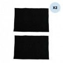 Set di 2 tappetini da bagno in microfibra CHENILLE 40x60cm Nero MSV