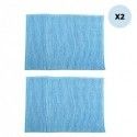 Set of 2 Microfiber bath mat CHENILLE 50x80cm Light Blue MSV