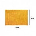 Set of 2 Microfiber bath mat CHENILLE 50x80cm Saffron MSV