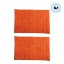 Set di 2 tappetini da bagno in microfibra CHENILLE 50x80cm Arancione MSV