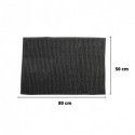 MSV 2er Set Badematte CHENILLE Mikrofaser 50x80cm Dunkelgrau