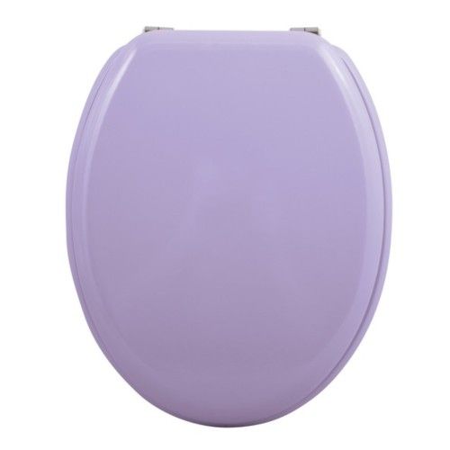 MSV Toilet seat MDF CLÉO Lavender - Stainless Steel Hinges