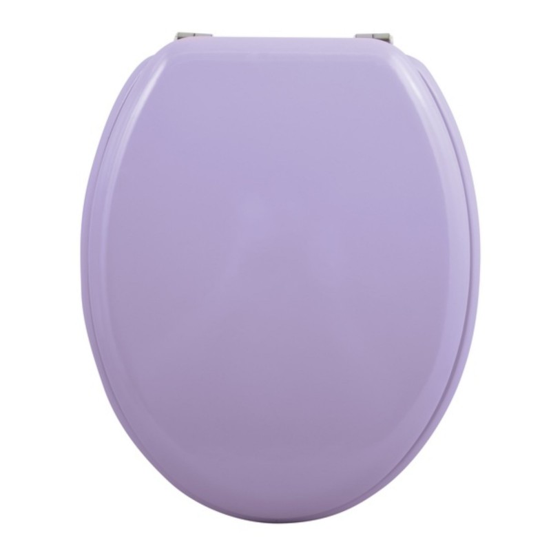 CLÉO Tapa de inodoro MDF Lavanda - Bisagras de acero inoxidable MSV