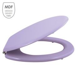 Abattant wc MDF CLEO Lavande - Charnières Inox MSV
