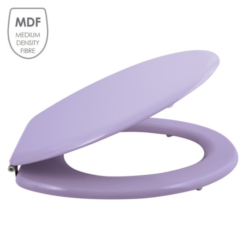 Abattant wc MDF CLEO Lavande - Charnières Inox MSV