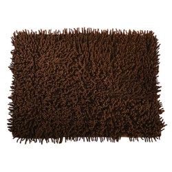 MSV Alfombra de baño de algodón 40x60cm Marrón