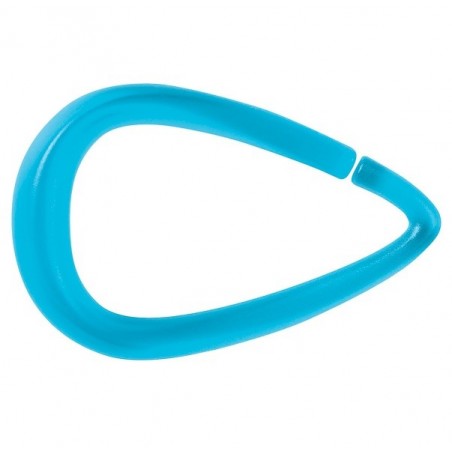 Lot de 12 anneaux pour rideau de douche DROP Bleu Spirella