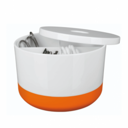 Spirella Boite de rangement Multi-box PS MOJI Blanc & Orange