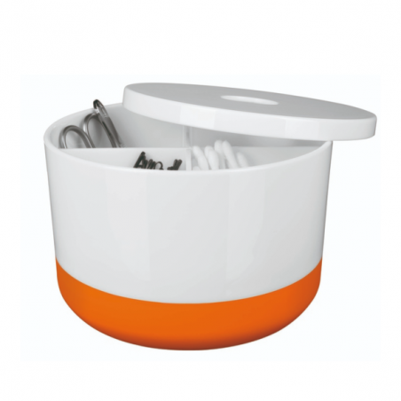 Boite de rangement Multi-box PS MOJI Blanc & Orange Spirella
