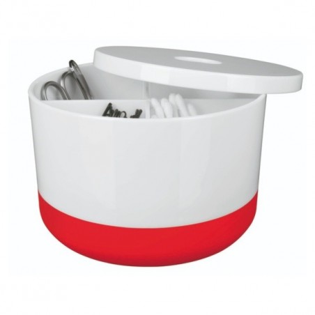 Boite de rangement Multi-box PS MOJI Blanc & Rouge Spirella