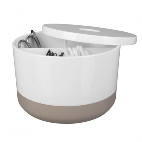 Boite de rangement Multi-box PS MOJI  Blanc & Taupe Spirella