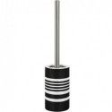 Brosse wc avec support TUBE STRIPPES Noir & Blanc Spirella