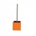 Escobillero MDF y Acero Inoxidable Naranja MSV