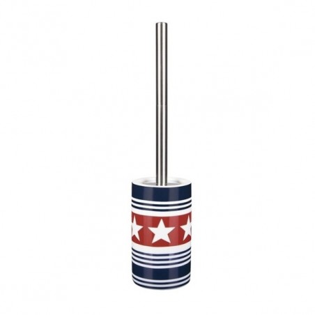 Toilet brush with holder WAINSCOTT Porcelain Spirella Stars Pattern