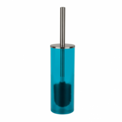 Brosse wc avec support Acrylique NYO Bleu transparent Spirella