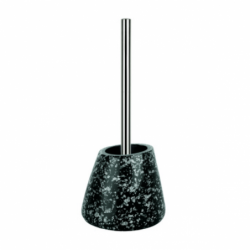 Escobillero con soporte cerámico ETNA Negro y Gris Spirella