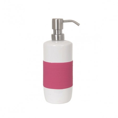 Distributeur de savon Céramique MOOREA Rose & Blanc MSV