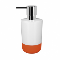 Spirella Distributeur de savon PP MOJI Orange et Blanc