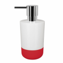 Distributeur de savon MOJI Rouge et Blanc Spirella