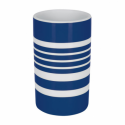 Vaso de porcelana  TUBE-STRIPES azul Spirella