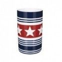 Vaso de porcelana WAINSCOTT Patrón de estrella Spirella