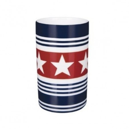 Vaso de porcelana WAINSCOTT Patrón de estrella Spirella
