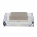 Porte savon CRISTAL en Plastique transparent Spirella