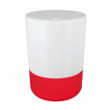 Poubelle à  bascule de salle de bain MOJI 5L Rouge & Blanc Spirella