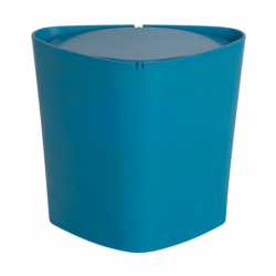 Spirella Poubelle de table à bascule Acrylique TRIX Bleu