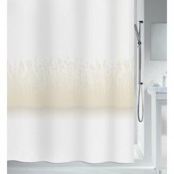 Cortina de ducha Poliéster ROSEAUX 240x180cm Beige Spirella