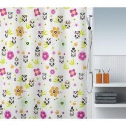 Cortina de ducha PANDA LIFE 180x200cm Multicolor Spirella