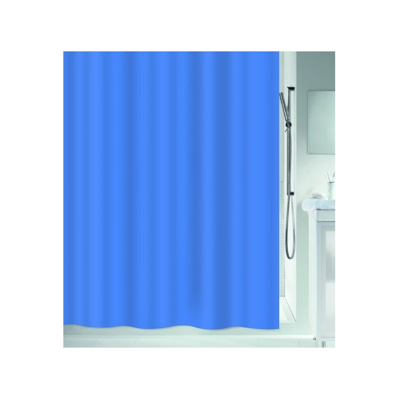 Cortina de ducha Poliéster ATLAS 180x200cm Azul eléctrico Spirella