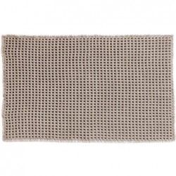 Alfombra de baño Poliéster WAFFLE 50x80cm Beige MSV