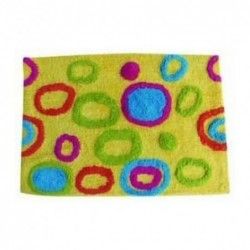 Tapis de bain Coton 40x60cm Motif Ronds Multicolor MSV