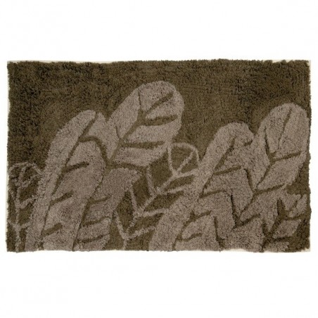 Alfombra de baño FEATHER de algodón 50x80cm Marrón MSV