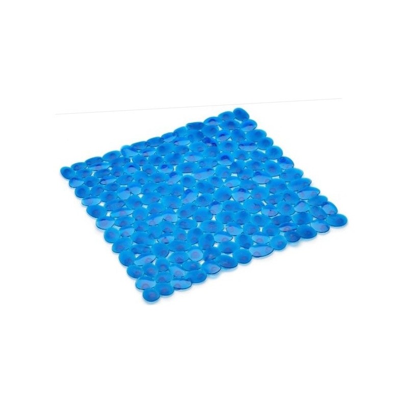 Spirella Tapis fond de baignoire PEBBLE CLEAR-BLUE 54x54cm