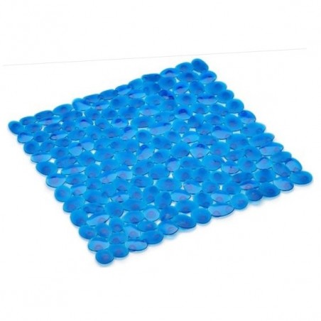 Tapis fond de baignoire PEBBLE 54x54cm Bleu clair Spirella