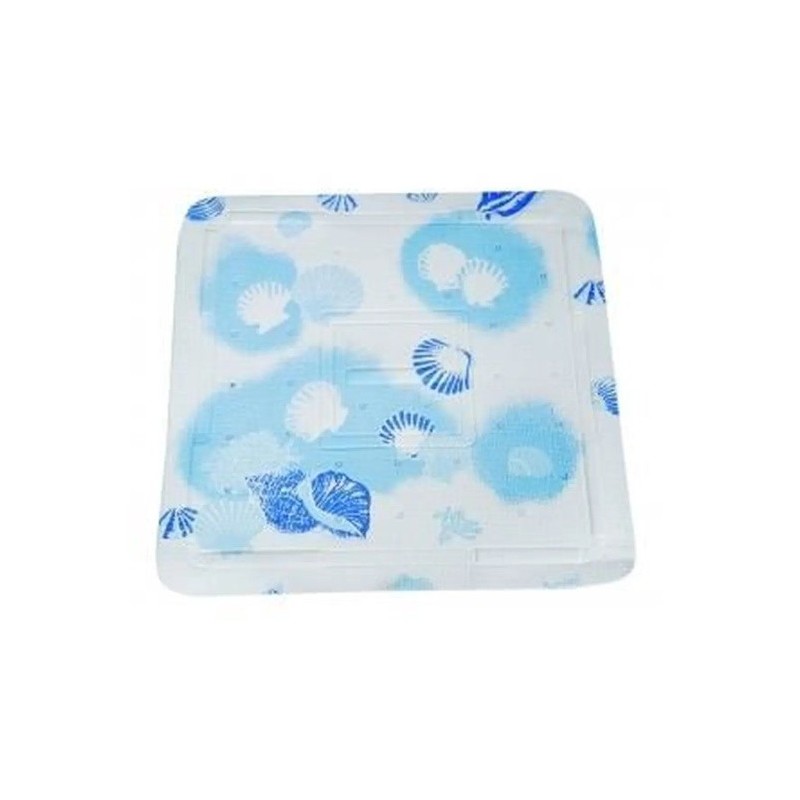 Shower mat PVC SHELL 55x55cm Blue MSV