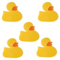 Set of 5 non-slip shower or bathtub figurine stickers PVC DUCK Yellow Spirella