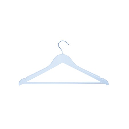 MSV Lot de 36 cintres en Bois Blanc