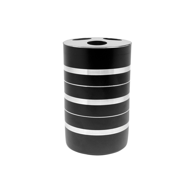 Porte Brosses à  dents Inox STENDAL Noir & Blanc MSV
