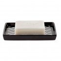 Porte savon Céramique WAVE Noir & Blanc Spirella