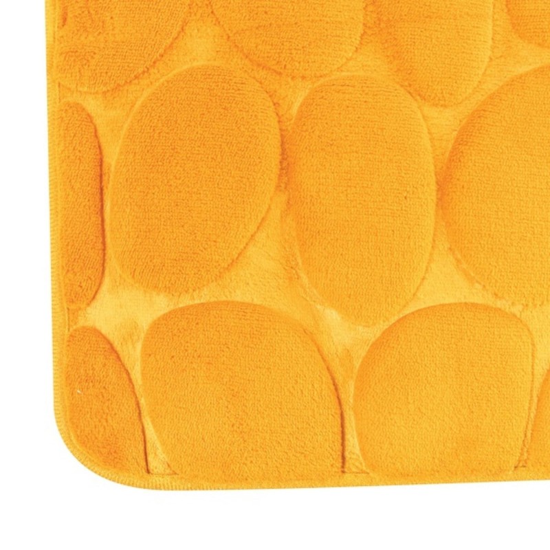 MSV Badematte PEBBLE Mikrofaser 40x60cm Safran