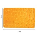 Tappetino da bagno PEBBLE in microfibra 40x60 cm Zafferano MSV