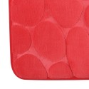 Microfiber bath mat PEBBLE 40x60cm Red MSV